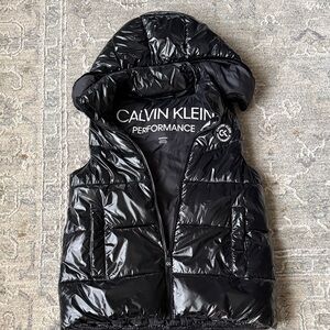 Calvin Klein Shiny Black Puffer Vest